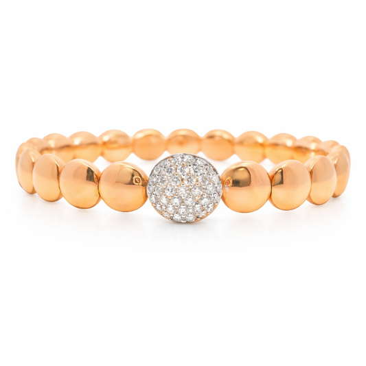 0.45CT Diamond Bangle 18k Rose gold