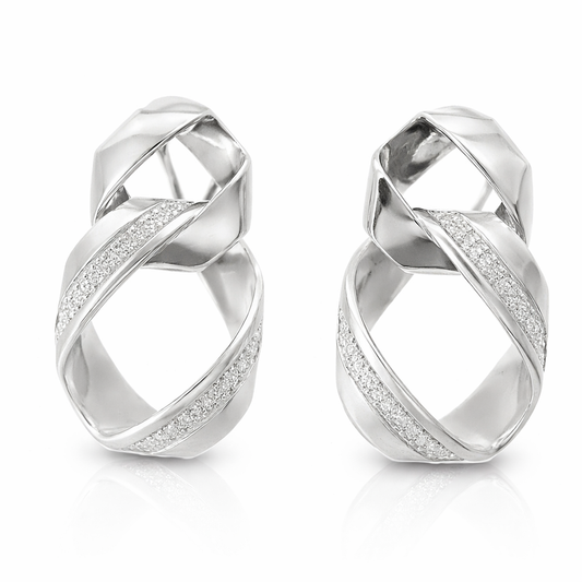 0.35CT Diamond Earring 14k White Gold