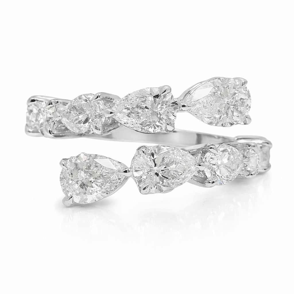 2.67CT Diamond Ring 18k White Gold