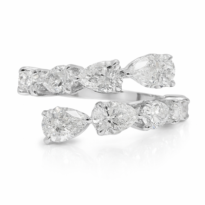 2.67CT Diamond Ring 18k White Gold
