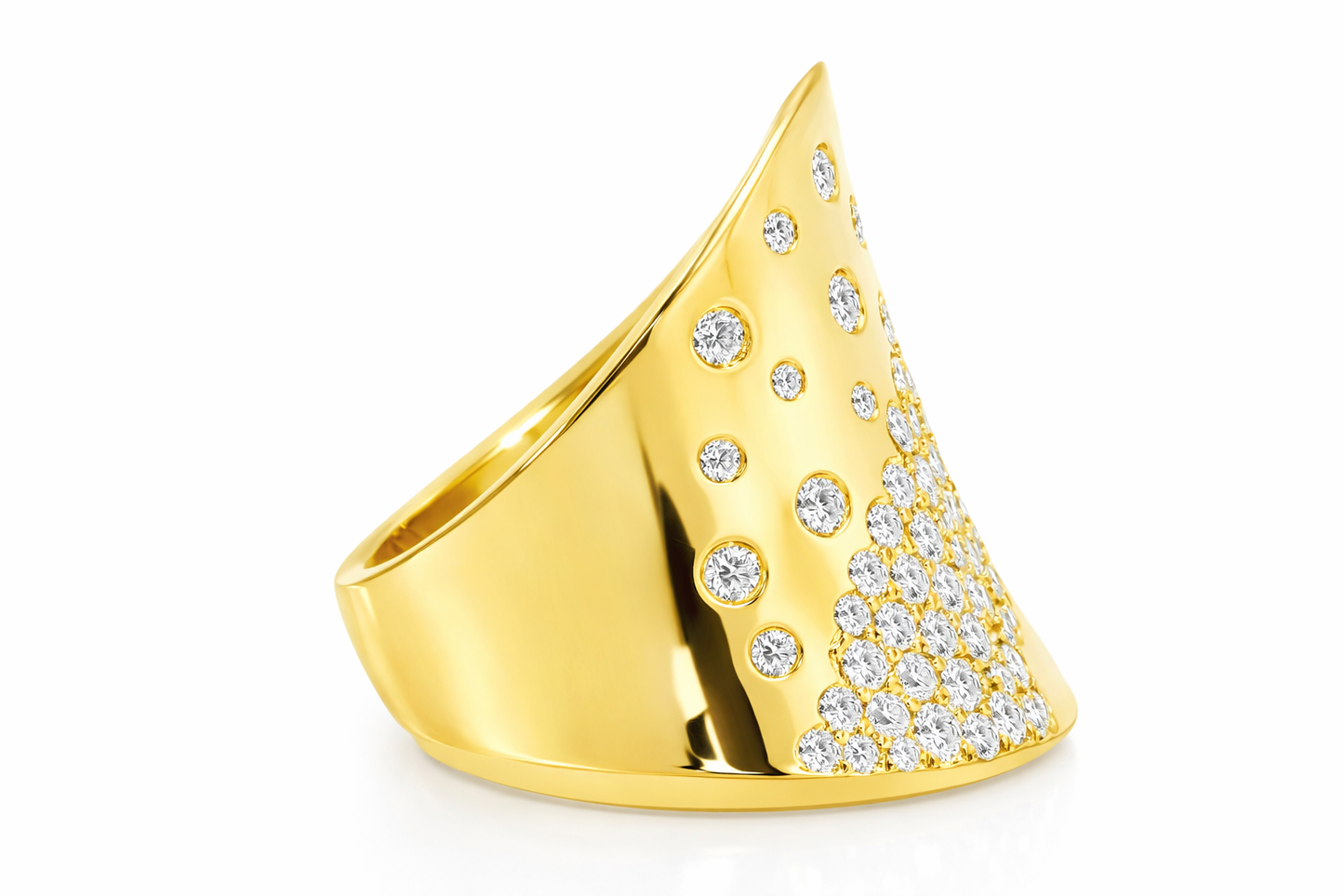 0.92CT Diamond Ring 14k Yellow Gold