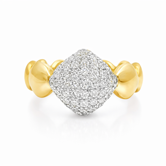 0.50Ct Diamond Ring 18k Yellow Gold