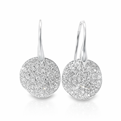 1.97CT  Diamond  14k White Gold Earring