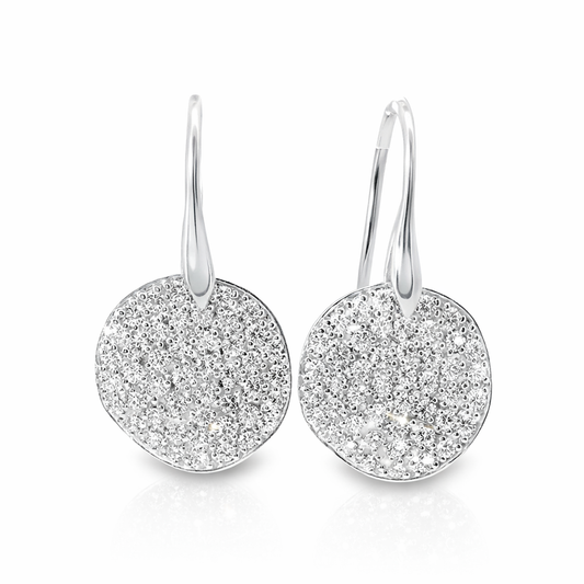 1.97CT  Diamond  14k White Gold Earring