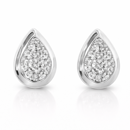 0.70CT Diamond 14k White Gold Earring