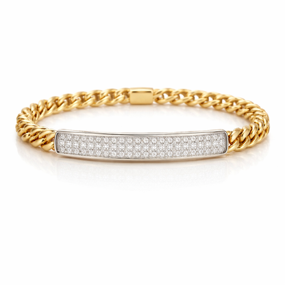 14K Gold Bracelet 1.60CT Natural Diamonds
