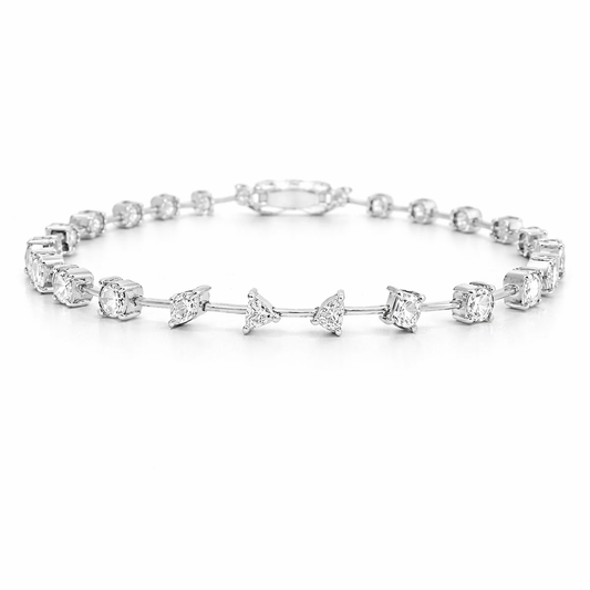 2.03CT Diamond Bracelet 18k White Gold