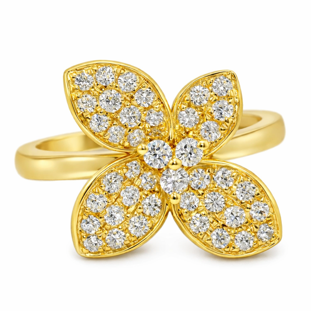 0.51CT Diamond Ring 14K Yellow Gold