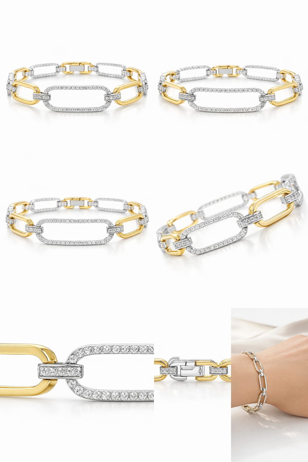 1.48CT Diamond 14k Yellow Gold Bracelet