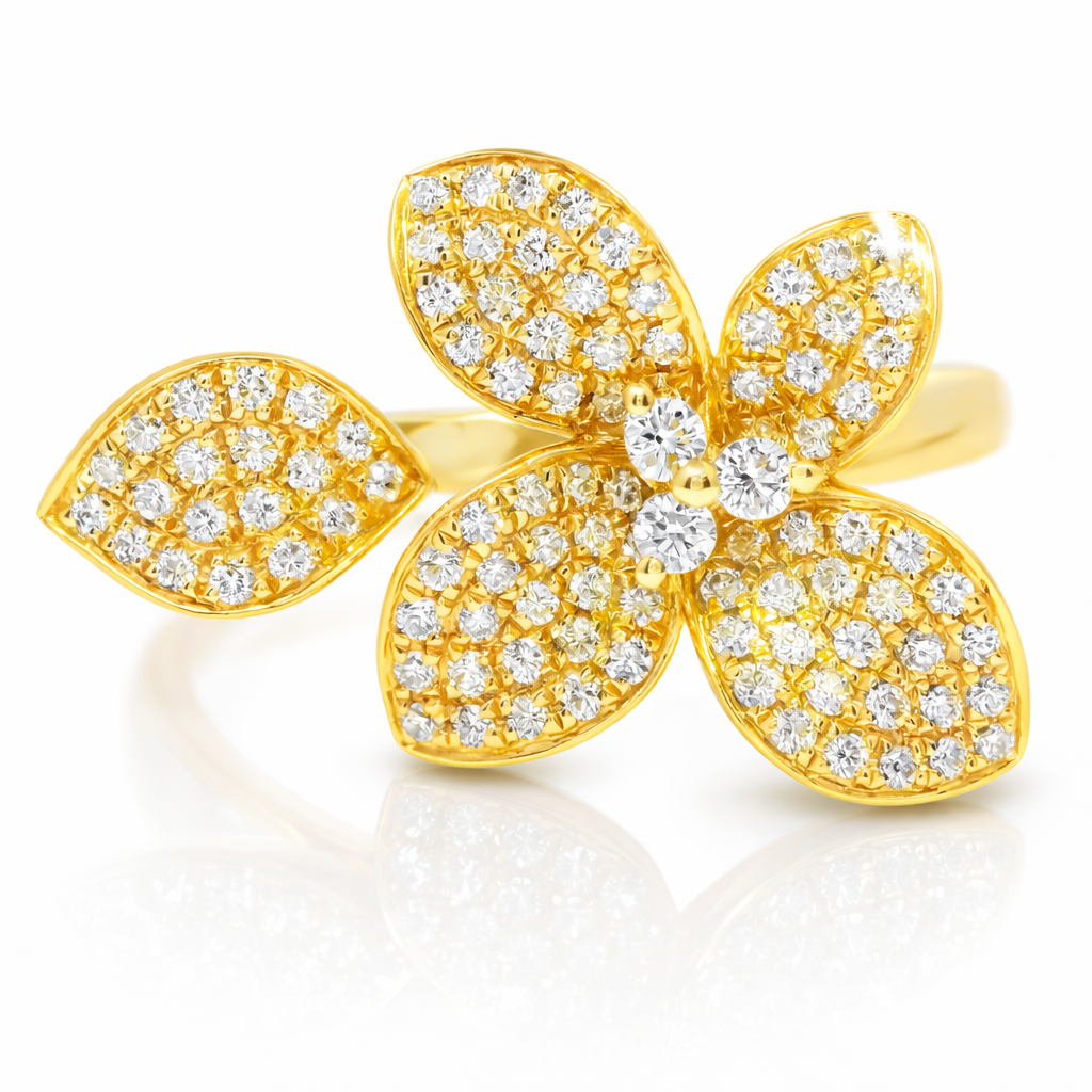 0.48CT Diamond Ring 14k Yellow Gold