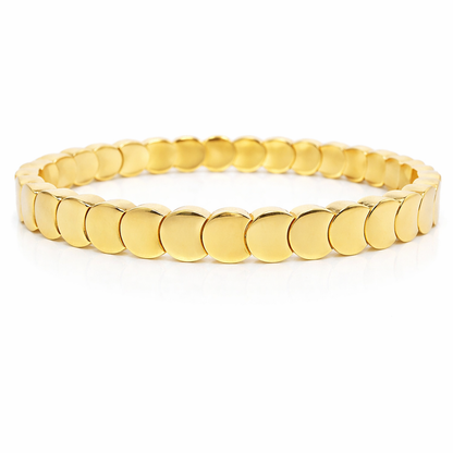 Plain Stretch Bangle 14k Yellow Gold
