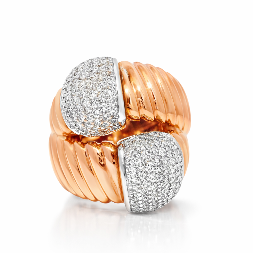 1.27CT Diamond Ring 18K Rose Gold
