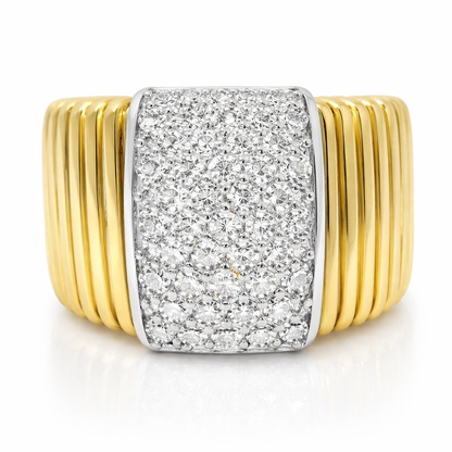 0.73CT Diamond Ring 14k Yellow Gold