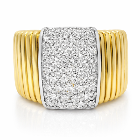 0.73CT Diamond Ring 14k Yellow Gold