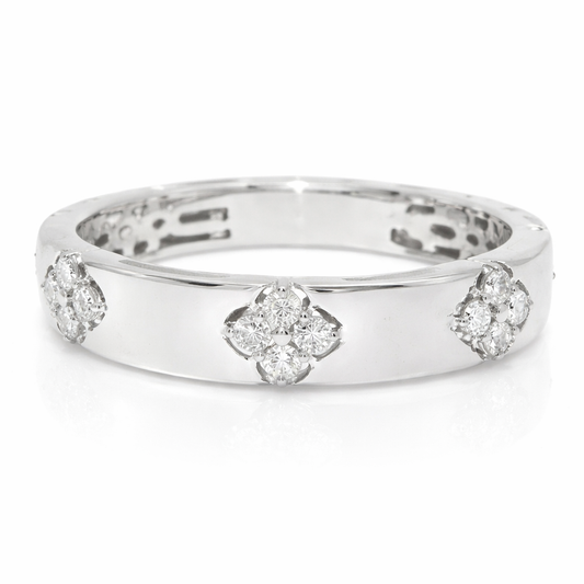 0.32CT Diamond Ring 18k White Gold