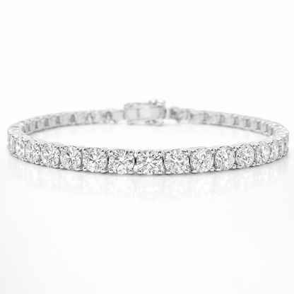 12.22CT Lab Diamond Bracelet 14k White Gold
