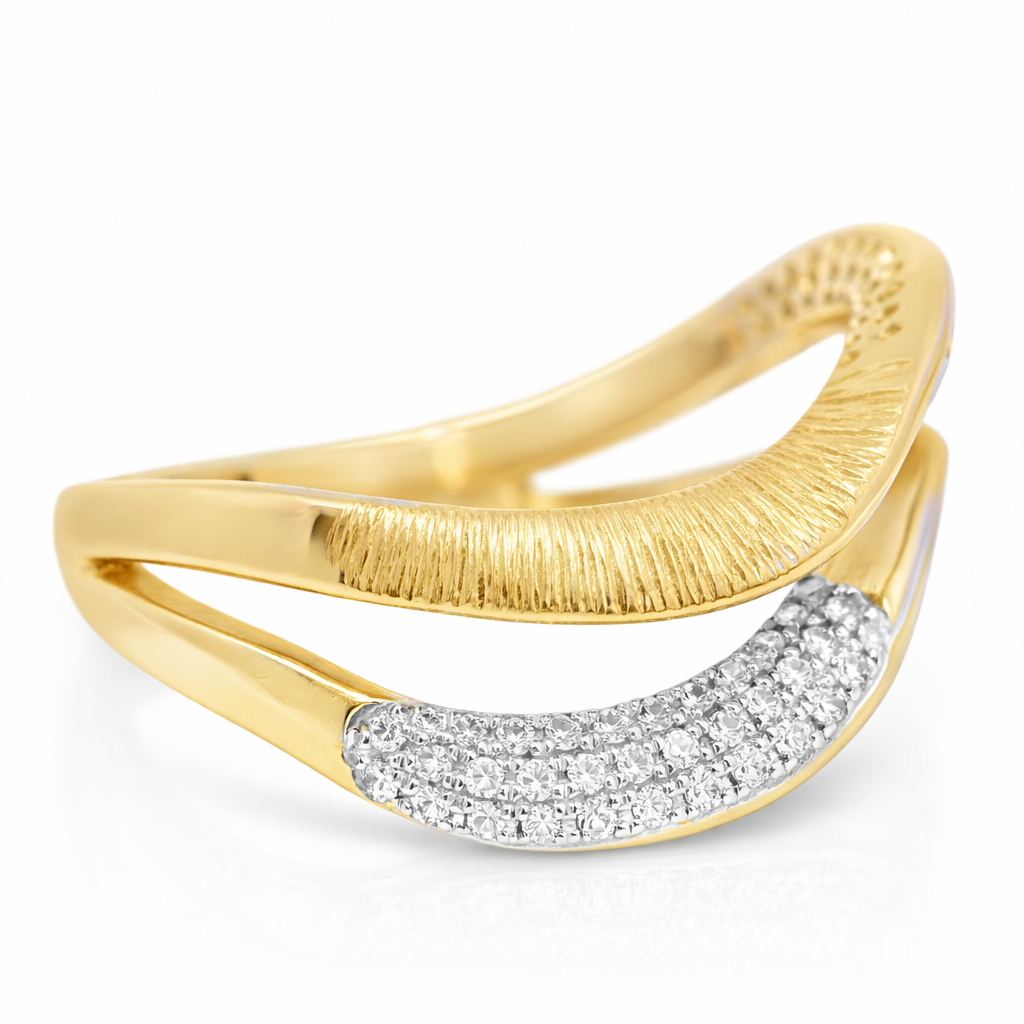 0.19CT Diamond Ring 14k Rose Gold