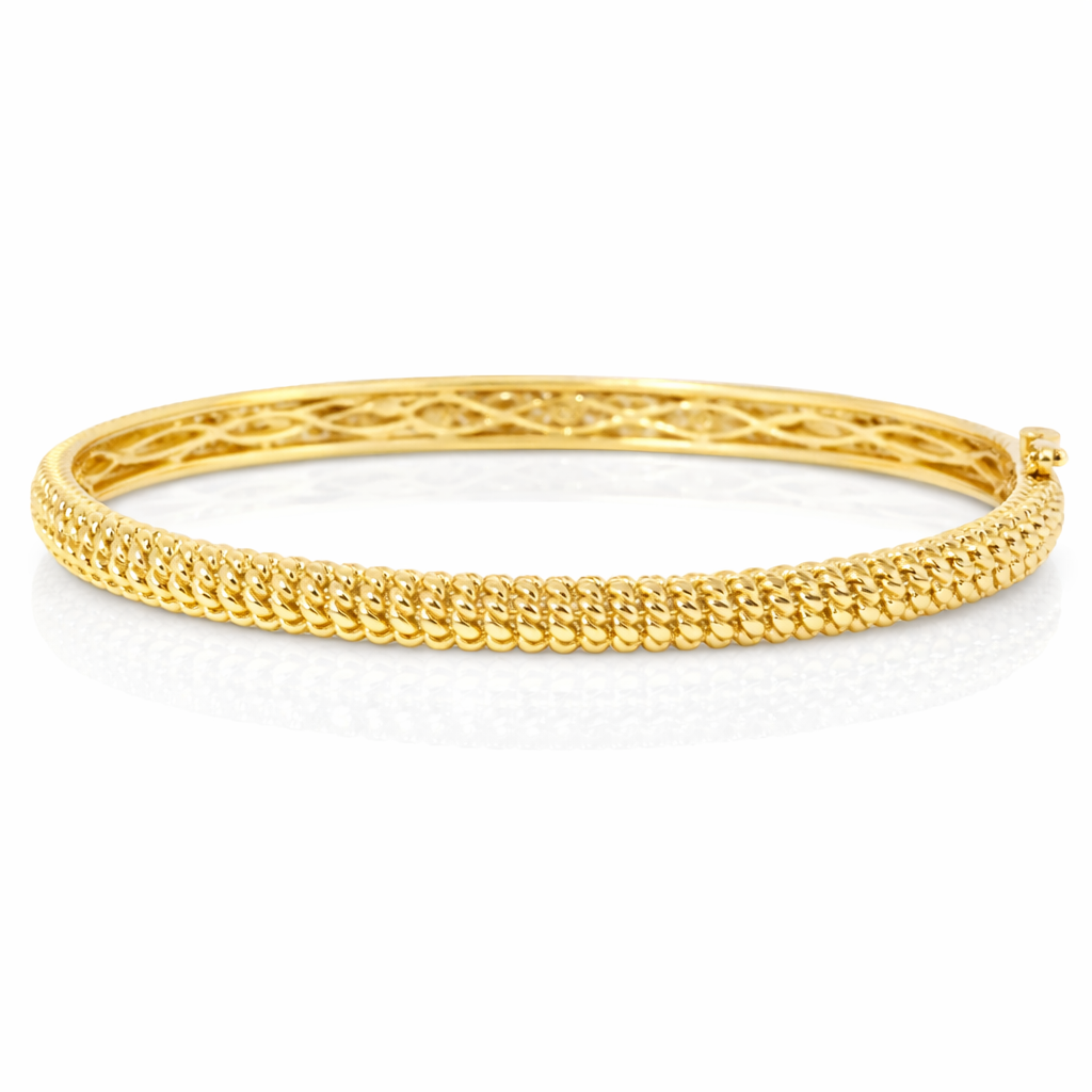 1.50Ct Diamond Bangle 14k Yellow Gold