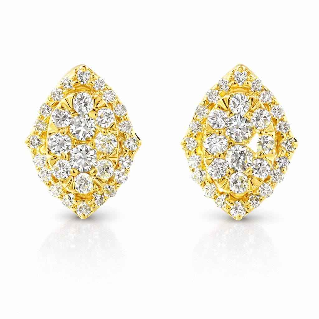 0.76CT Diamond 14k Gold Earring