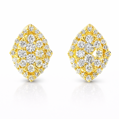 0.76CT Diamond 14k Gold Earring