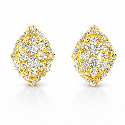 0.76CT Diamond 14k Gold Earring