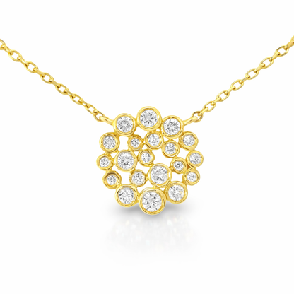0.36CT Diamond Pendant 14k Yellow Gold