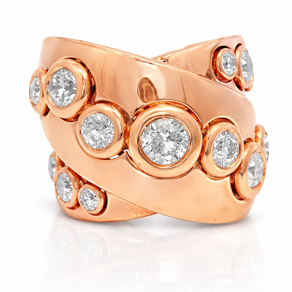 1.51CT Diamond Ring 18K Rose Gold