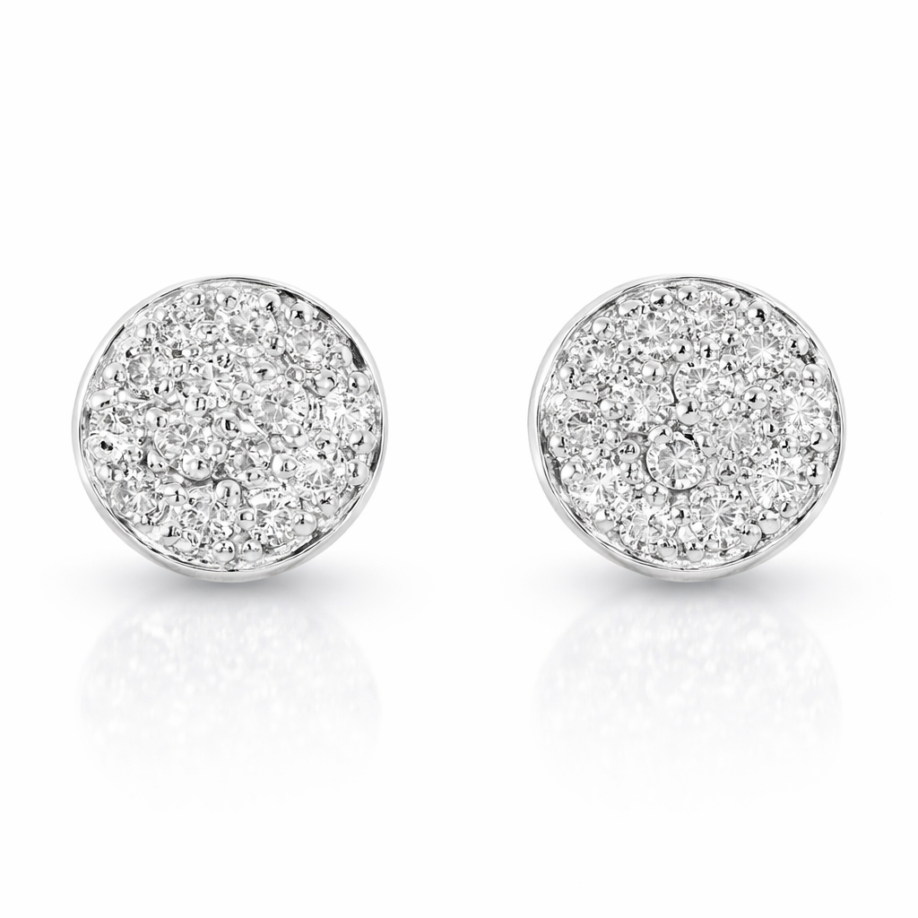 1.84CT Diamond 14k White Gold Earring