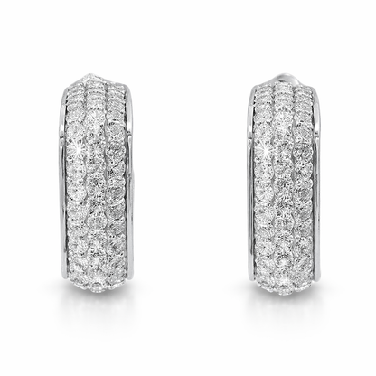 1.65CT Diamond 14k White Gold Earring