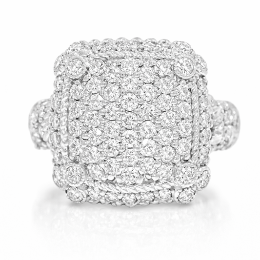 1.51CT Diamond Ring 14k White Gold