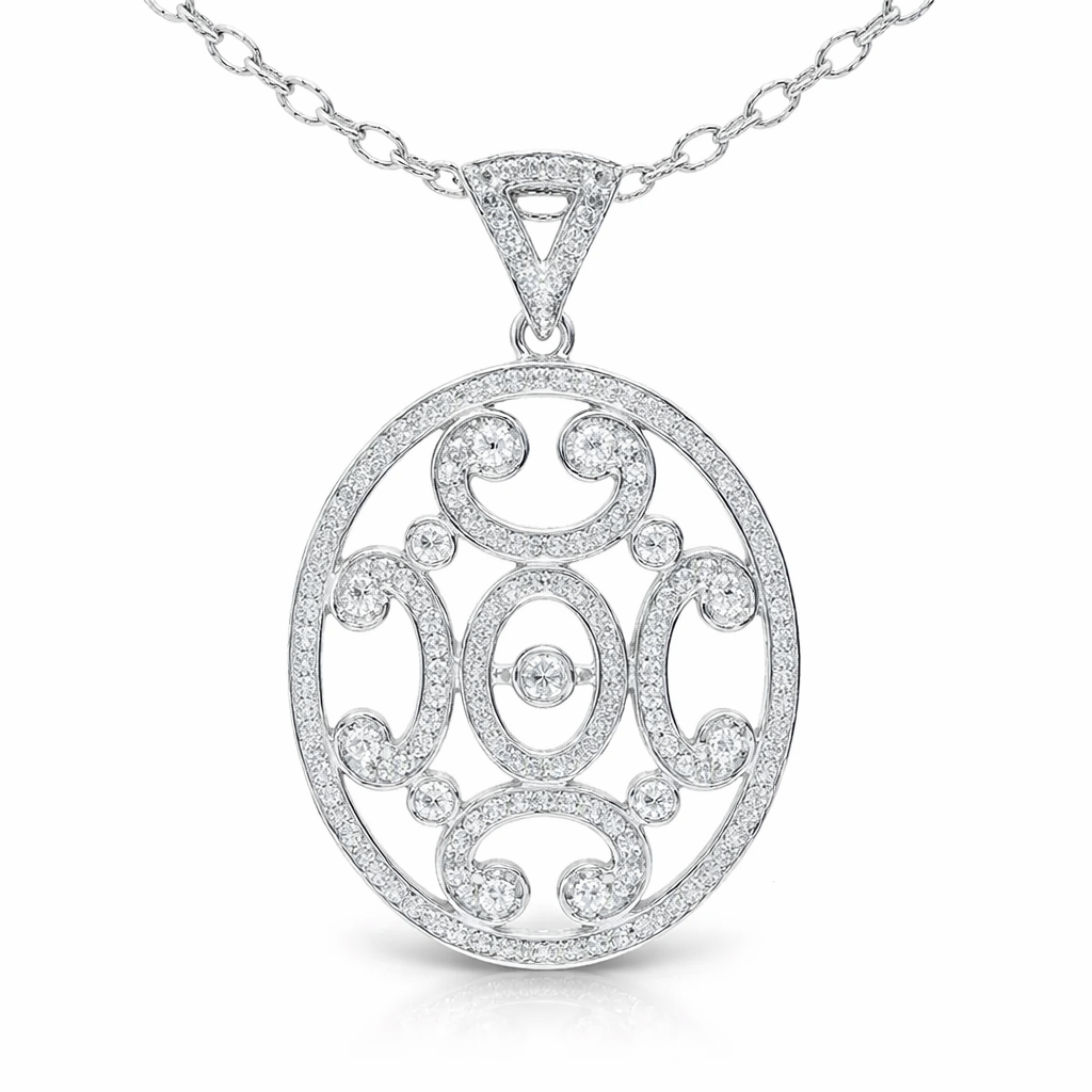 1.73CT Diamond Pendant 14k Yellow Gold
