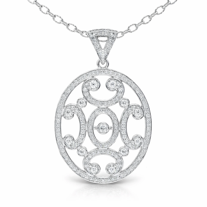 1.73CT Diamond Pendant 14k Yellow Gold