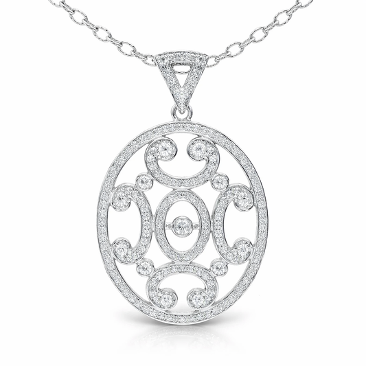 1.73CT Diamond Pendant 14k Yellow Gold