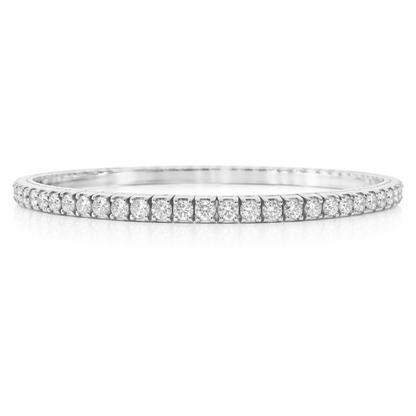 3.78CT Lab Diamond Bracelet 14k White Gold