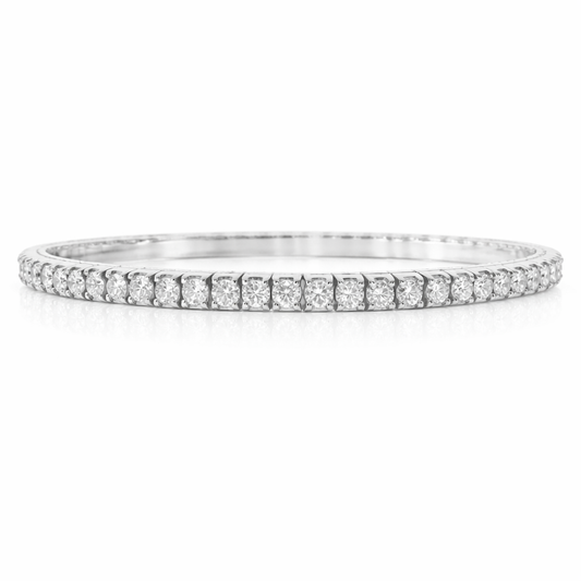 3.78CT Lab Diamond Bracelet 14k White Gold