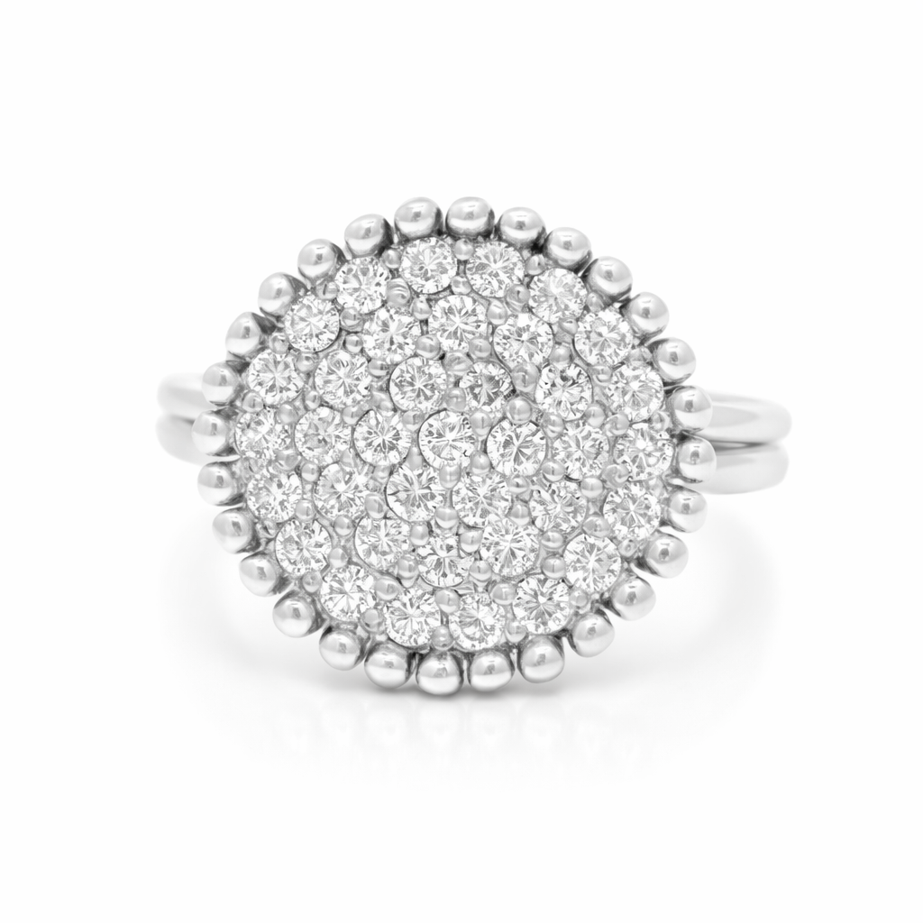 1.44CT Diamond Ring 14k White Gold