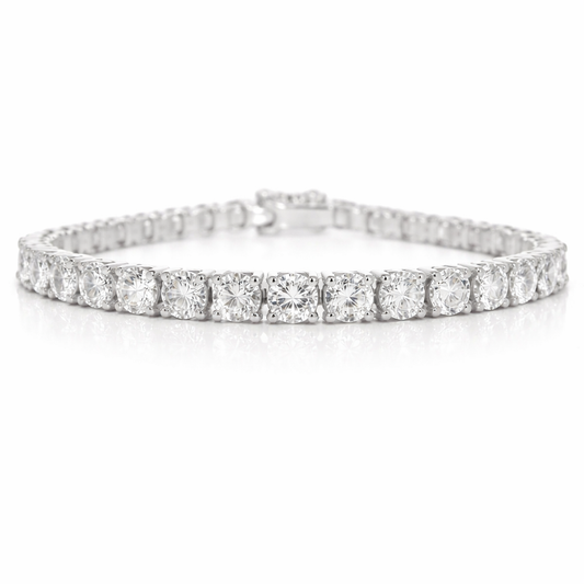 9.67Ct Lab Diamond Bracelet 14k White Gold