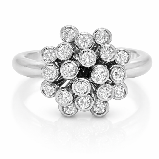0.25CT Diamond ring 14k White Gold