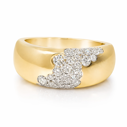 0.37CT Diamond Ring 14k Yellow Gold