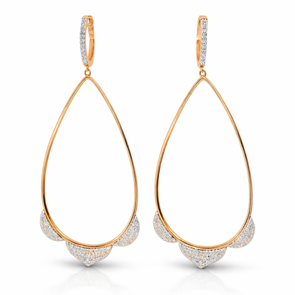 0.73CT Diamond 14k Gold Earring