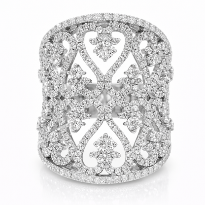 1.68CT Diamond Ring 14k White Gold