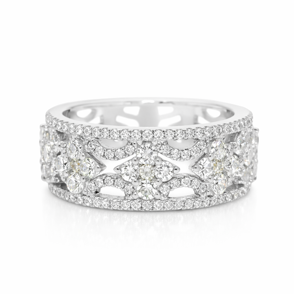 1.03CT Diamond Ring 18K White Gold
