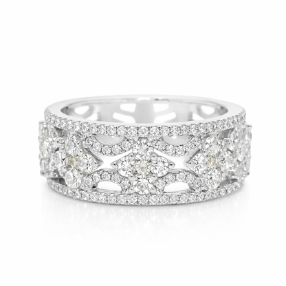 1.03CT Diamond Ring 18K White Gold