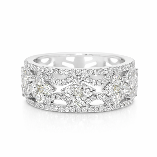 1.03CT Diamond Ring 18K White Gold