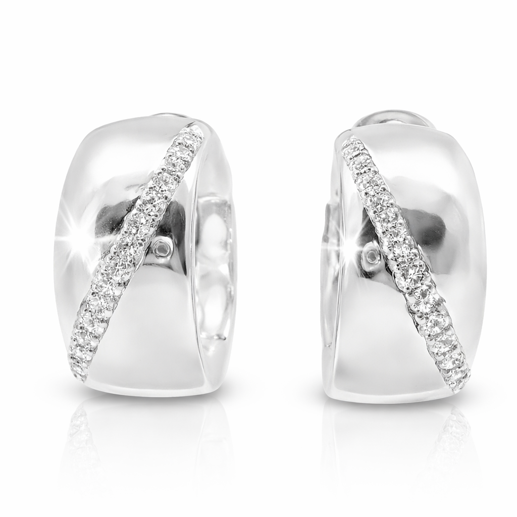 0.42CT Diamond 14k White Gold Earring