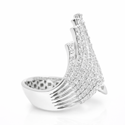 2.60CT Diamond Ring 14k White Gold