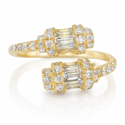 1.00CT Diamond Ring 14K Yellow Gold