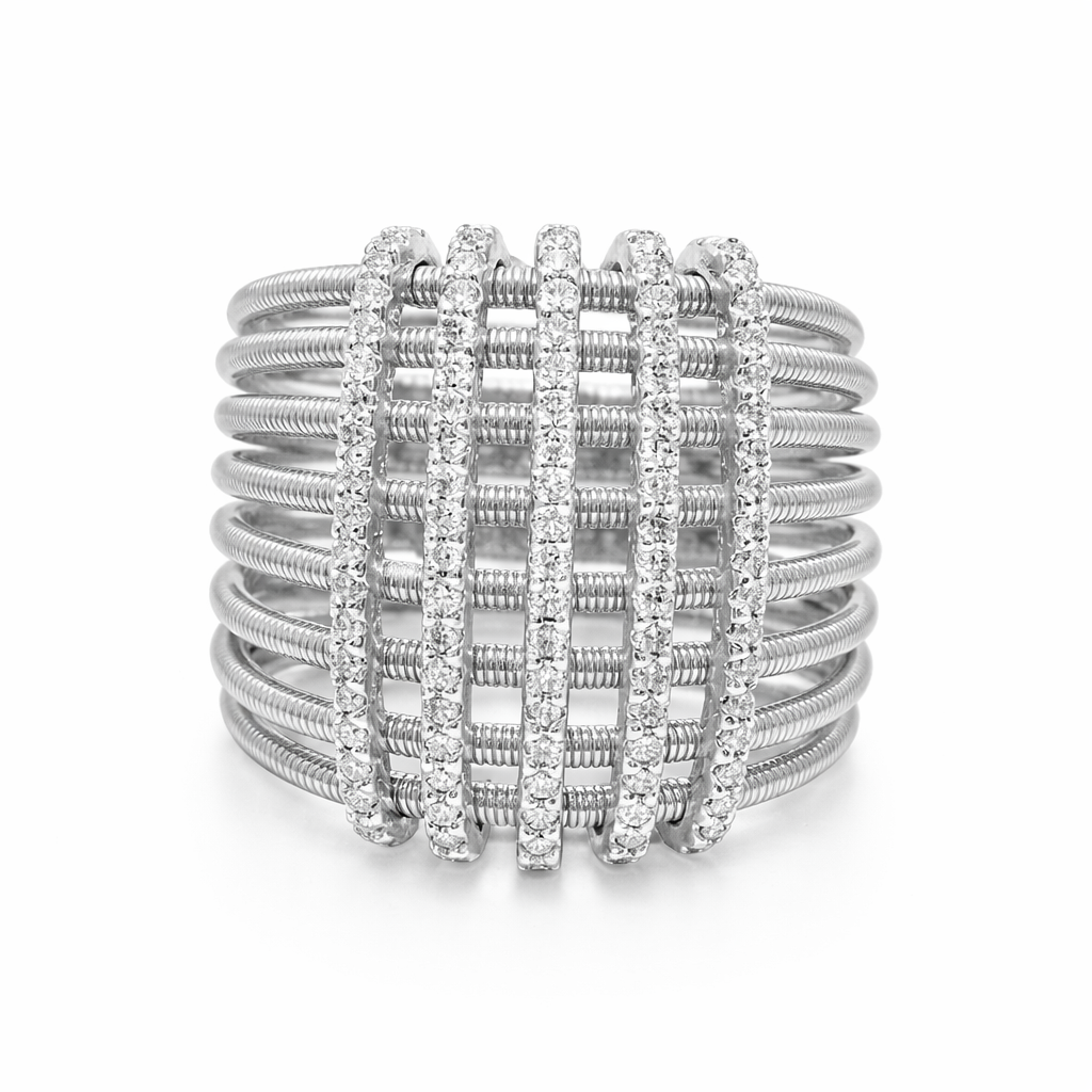 0.57CT Diamond Ring 14k White Gold