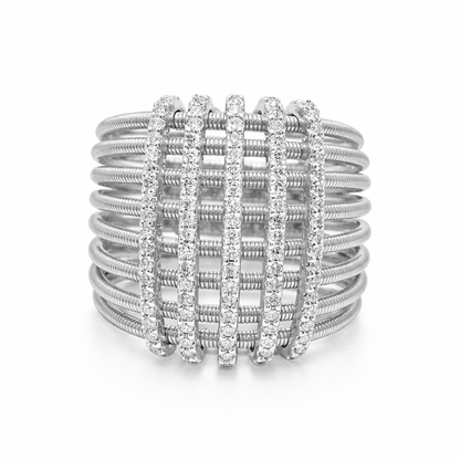 0.57CT Diamond Ring 14k White Gold