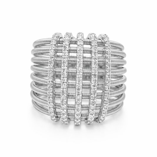 0.57CT Diamond Ring 14k White Gold